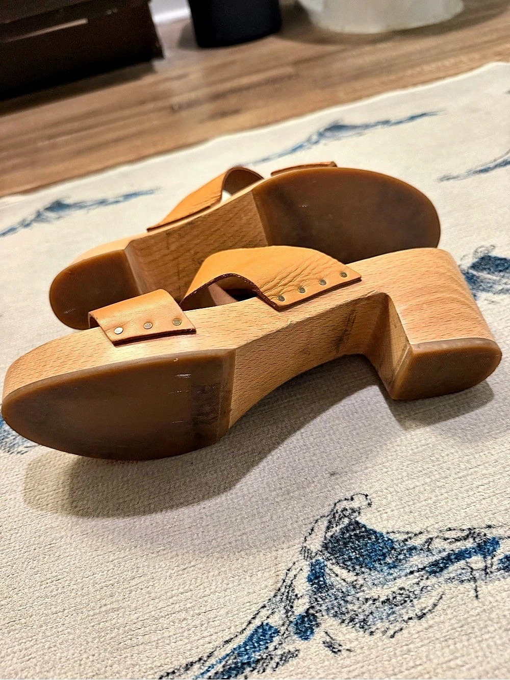 Madewell The Clara Clog Sandal Leather Brown US 8 - Picture 4 of 5